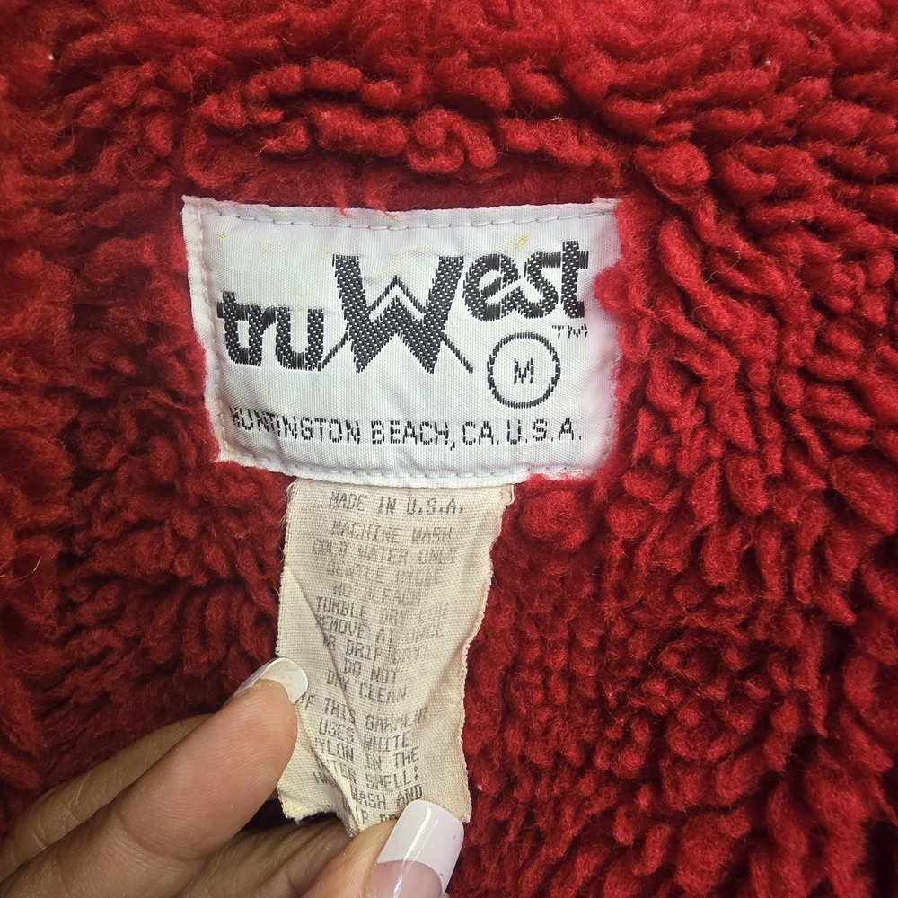 VTG TEXAS A&M Tru West Unisex Medium Fleece Lined‎ Trench Coat Outdoors College - Picture 7 of 15